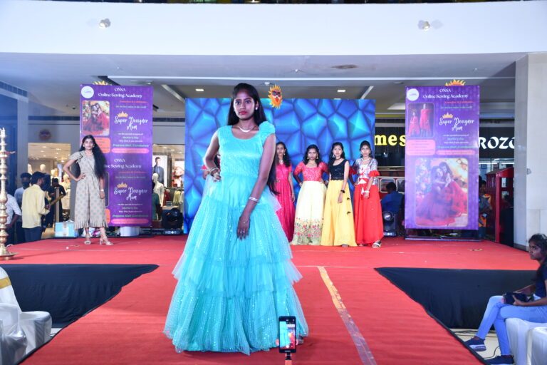 Indian women's wear designed and stitched by an ONSA student