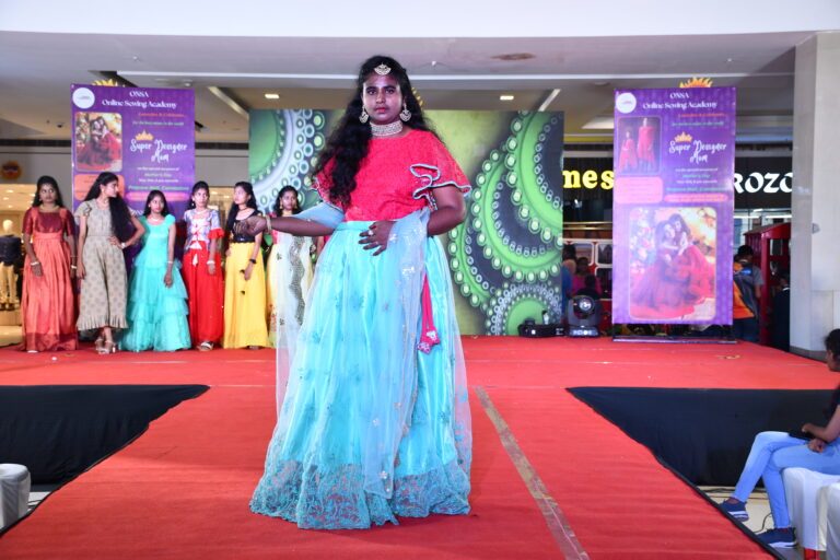 Indian women's wear designed and stitched by an ONSA student