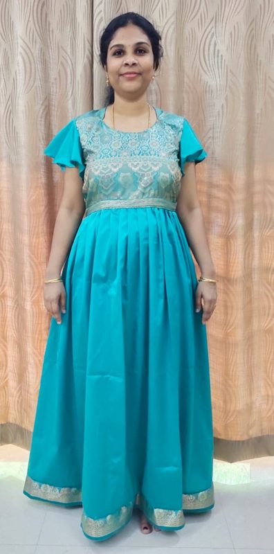 Indian women's wear designed and stitched by an ONSA student