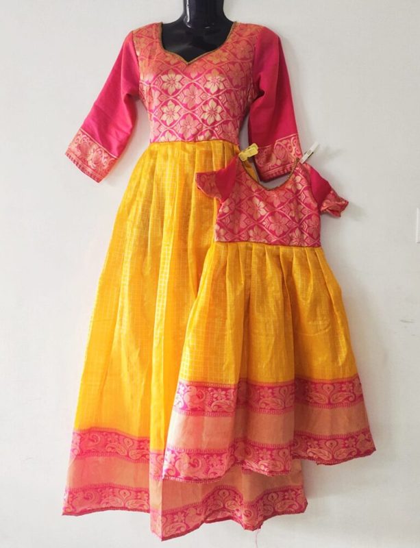 Indian women's wear designed and stitched by an ONSA student